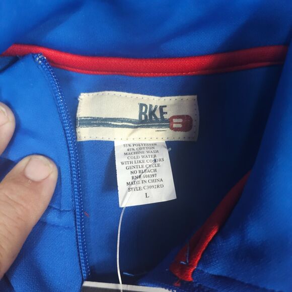 BKE Long Sleeve Full Zip Track Jacket Men's Size L Track Running NWT - Picture 3 of 6